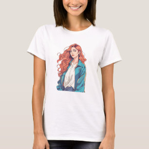 Fiery Redhead Aesthetic T-Shirt