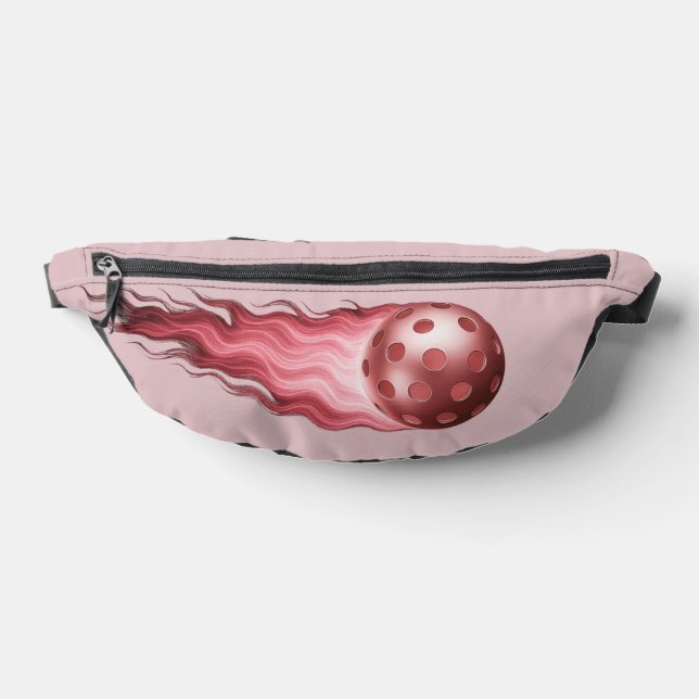 Fiery Rose Gold Flames - Pickleball Player Life Fanny Pack (Lay Down)
