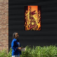Fiery Samurai Rising Poster
