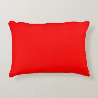 Fiery Scarlet Red Palette Accent Pillow