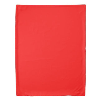 Fiery Scarlet Red Palette Duvet Cover