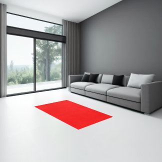 Fiery Scarlet Red Palette Rug