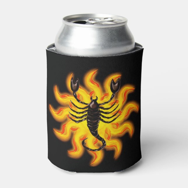 Fiery Scorpio Can Cooler (Can Front)