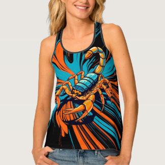 Fiery Scorpion Burst  Tank Top