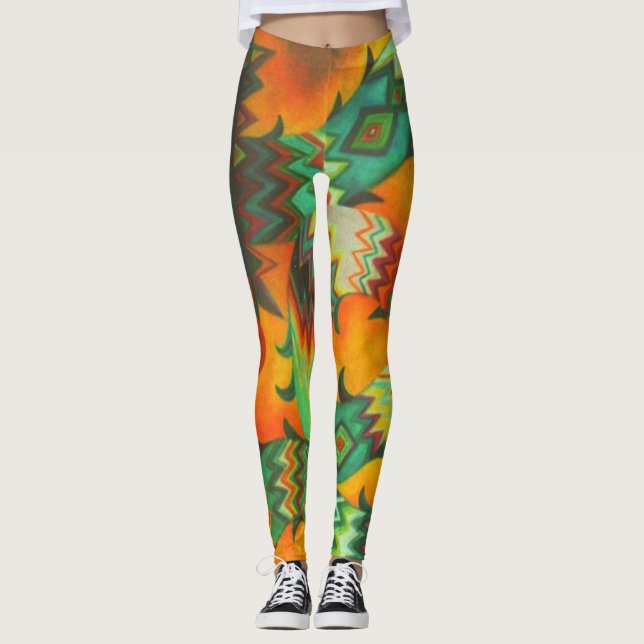 Fiery Serpent Leggings (Front)