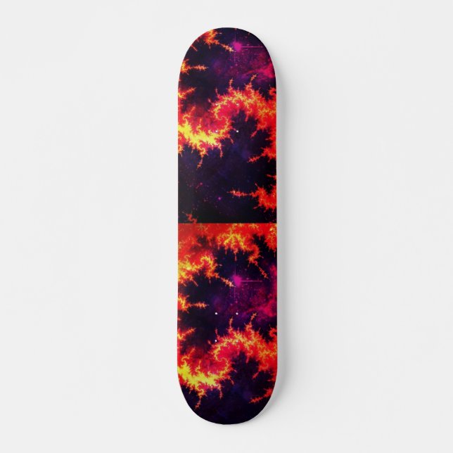 Fiery Skateboard Deck (Front)
