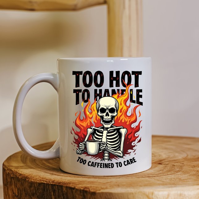 Fiery Skeleton Coffee Mug (Creator Uploaded)