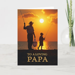 Fiery Sky Fathers Day Card