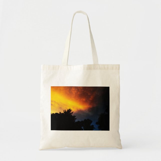 Fiery Sky Tote Bag (Front)