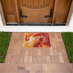 Fiery Solar Capricorn Spirit Doormat