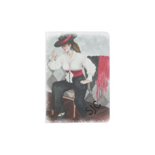 FIERY SPANISH DANCER PASSPORT HOLDER