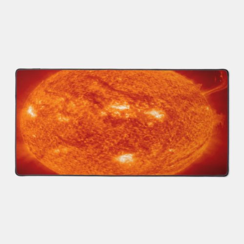 Fiery Star Burning Surface Outer Space Theme Desk Mat
