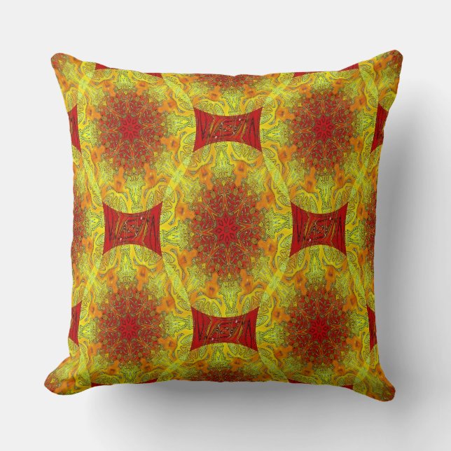 Fiery Stars..... Throw Pillow (Front)
