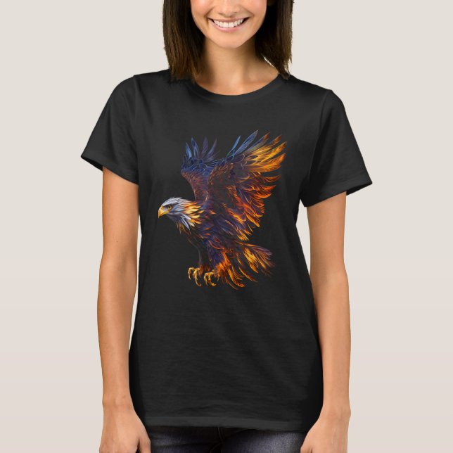 Fiery Steller's Sea-eagle Graphic Tee for Men Wome (Front)
