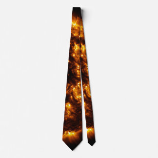 Fiery Sun Corona Solar System Astronomy Neck Tie