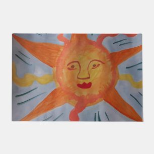 Fiery Sun Doormat