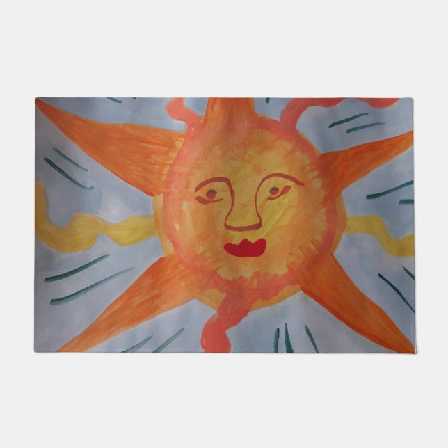 Fiery Sun Doormat (Front)