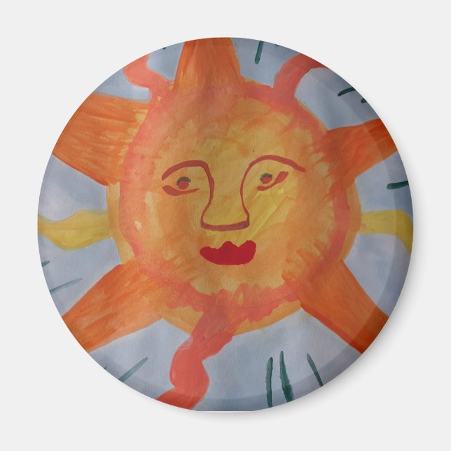 Fiery Sun Magnet (Front)