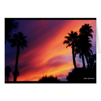Fiery Sunset Cards