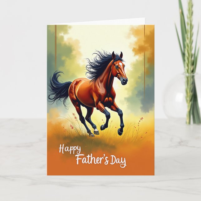 Fiery Sunset Fathers Day Card (Front)