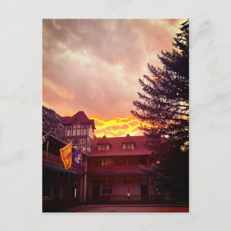 Fiery Sunset over the Redstone Inn Postcard