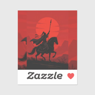 🔥 Fiery Sword Slash – Epic Anime Warrior in Actio Sticker