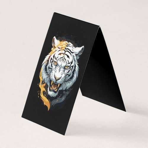 Fiery tiger design business card
