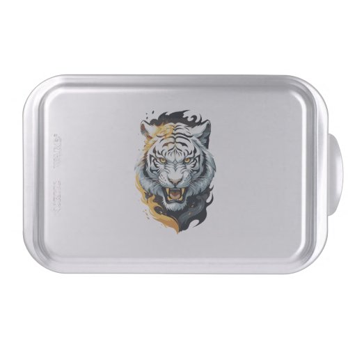 Fiery tiger design cake pan