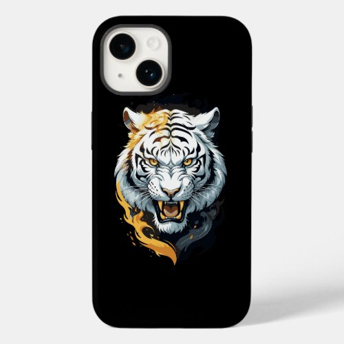 Fiery tiger design Case_Mate iPhone 14 case