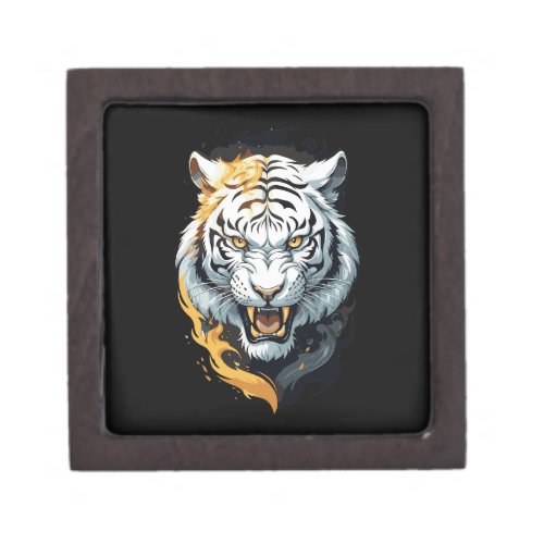 Fiery tiger design gift box