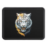 Fiery tiger design hitch cover