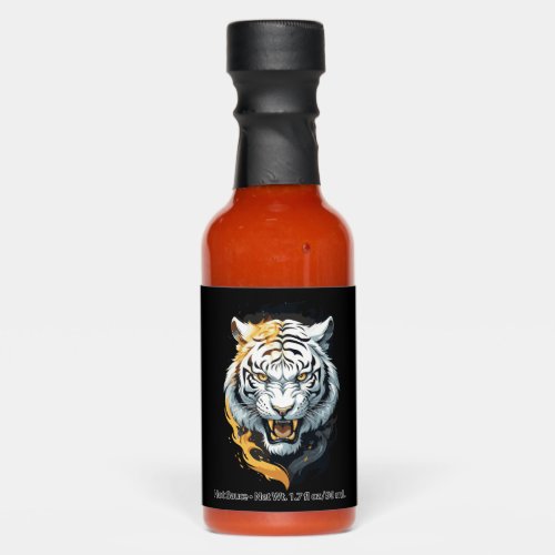 Fiery tiger design hot sauces