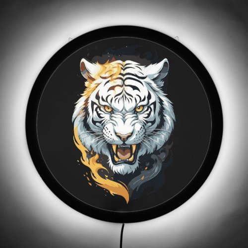 Fiery tiger design LED sign
