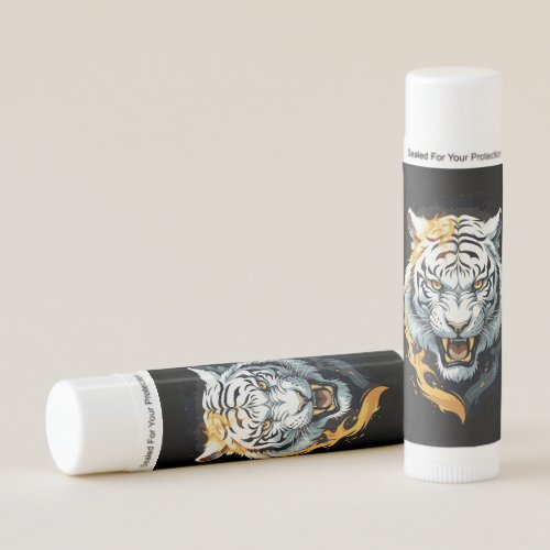 Fiery tiger design lip balm