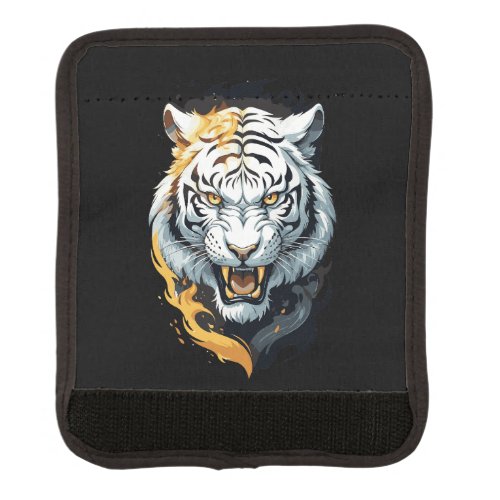 Fiery tiger design luggage handle wrap