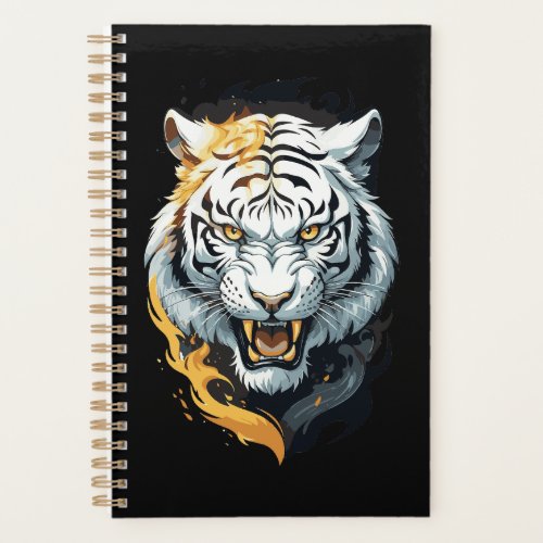 Fiery tiger design planner