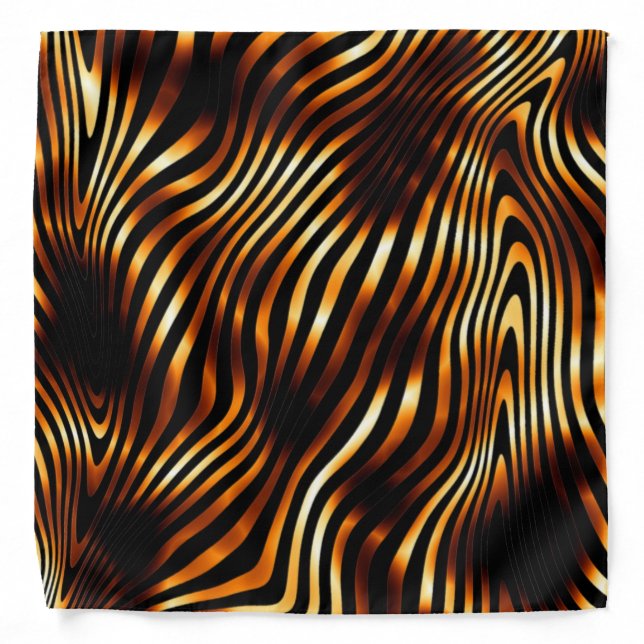 Fiery Tiger Stripes Bandana (Front)