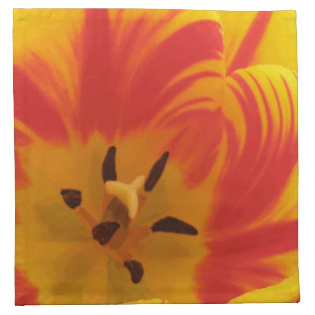 Fiery Tulip Napkin (Front)