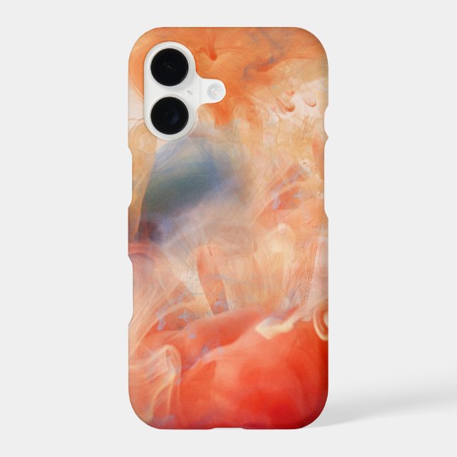 Fiery Veins of Liquid Marble iPhone Case (Back)