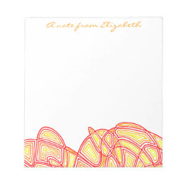Fiery Waves Notepad