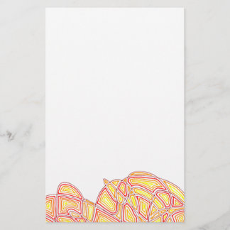 Fiery Waves Stationery