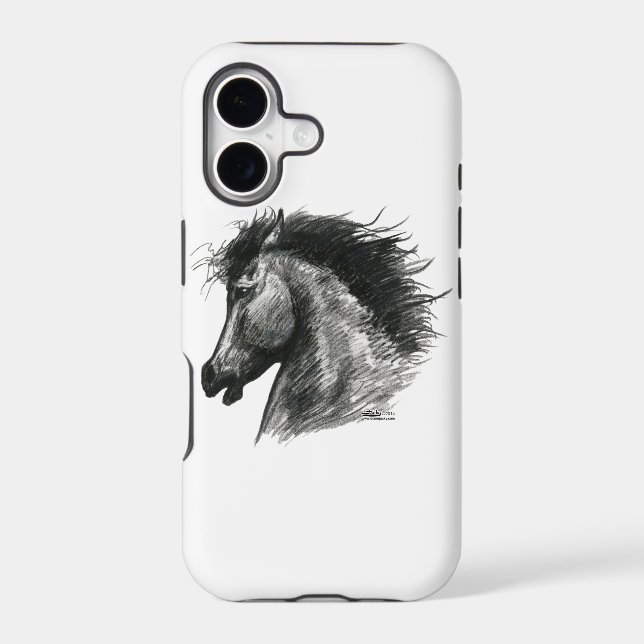 Fiery Wild Horse Case-Mate iPhone Case (Back)