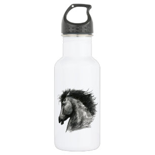 Fiery Wild Horse Water Bottle