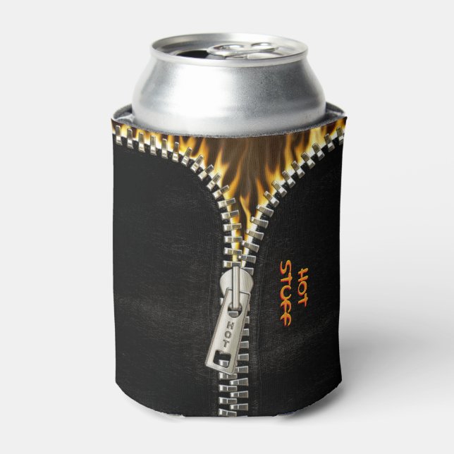 Fiery Zipper Can Cooler (Can Front)