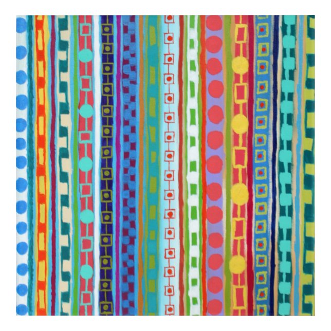 Fiesta 12 x 12 Acrylic Wall Art (Front)