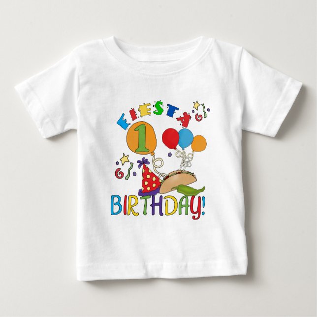 Fiesta 1st Birthday Tshirts and Gifts (Front)