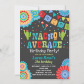 Fiesta 21st Birthday Invitation Nacho Average 21st (Front)