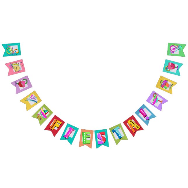 FIESTA 2 Swallowtail Pennant Banner (All)