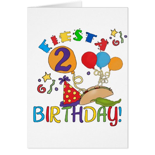 Fiesta 2nd Birthday T shirts and Gifts (Front)