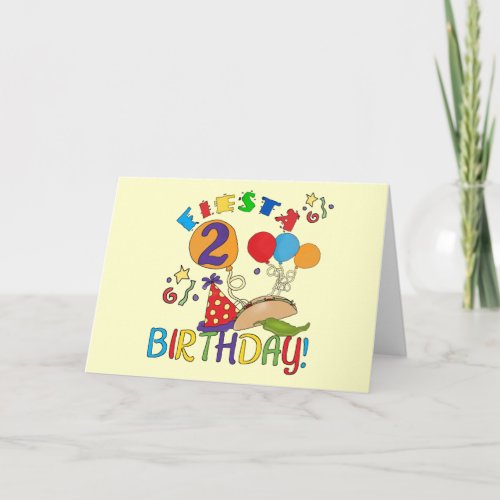 Fiesta 2nd Birthday T shirts and Gifts Card